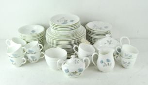 An exstensive Wedgwood 'Ice rose' pattern ceramic tea and dinner service, comprising teapot, cups,