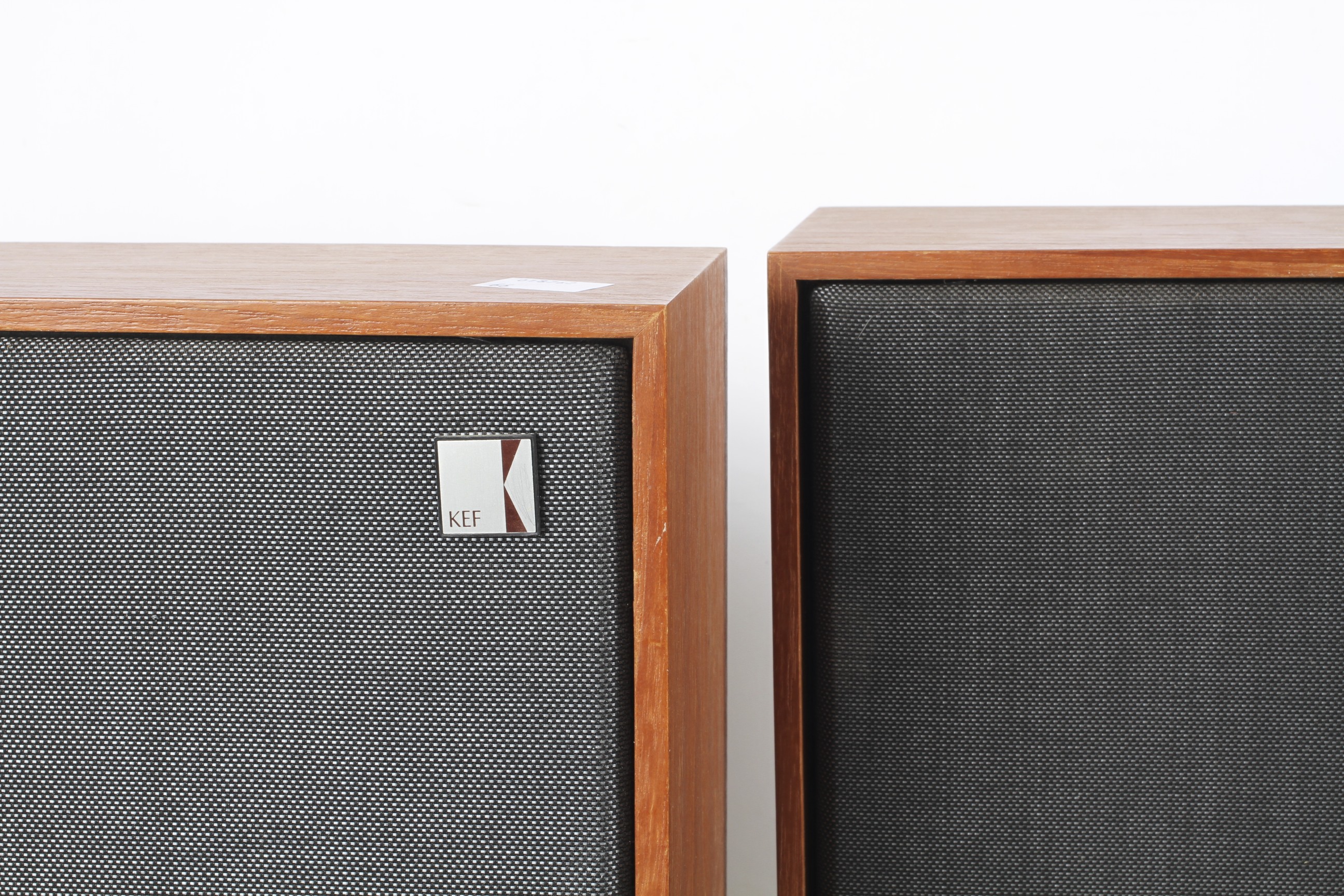 A pair of 1970's Kef Cantor speakers, series 21055, within wooden cases, 47cm x 28cm x 12cm, - Image 2 of 3