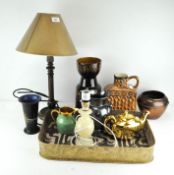 A collection of 20th century ceramics, including a Price Kensington 'Piraeus' single handled vase,