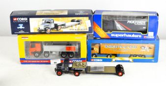 Four Corgi vehicles including a Pickfords Volvo 4 wheel rigid lorry 59541,