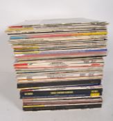 A large quantity of vinyl, mostly classical music,