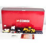 A Corgi 1:50 scale model set, Man TGA Nooteboon low loader and others