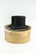 A vintage top hat by Hope Brothers Ltd, Ludgate Hill London,