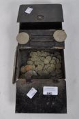 A collection of early coins, two Churchill 1965 crowns, a propelling pencil,