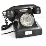 A vintage telephone,