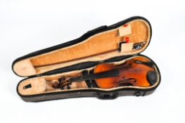 A Chinese Sklark violin and bow,