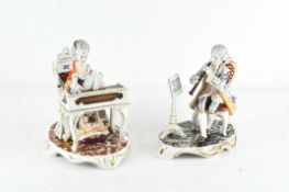 A pair of Kunst Dresden Art Bristolia porcelain figures