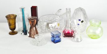 A selection of assorted glassware
