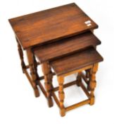 A 20th century nest of tables,