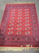 A machine made Tekke Turkoman style rug,