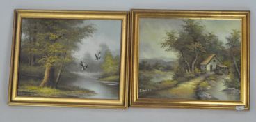 Two contemporary oil paintings