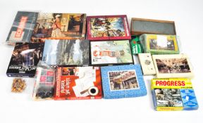 A collection of vintage games and puzzles,