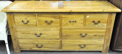 A large modern oak sideboard by Halo