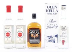 A single bottle of Glen Kella Rare White Manx Whisky, Isle of Man: 6 year old single malt, 75cl,