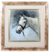 Maggs, 'Moselle', a head portrait of a horse, chalk and pastel, signed and dated '96 lower right,