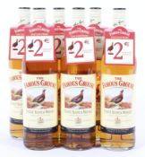 Six bottles of The Famous Grouse Finest Scotch Whisky, 1 litre, 40% Vol.