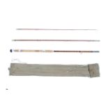 A Precision ‘Sealey Festival’ c.11’, three piece cane/reed coarse rod in cloth bag