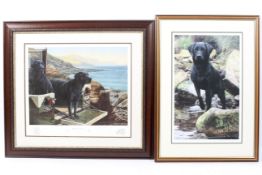 Two framed limited edition prints including 'Nigel Hemming, 'Man's Best Friend'