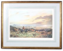 A John Gregory King signed print, 'Cattistock' signed in pencil 'John King',