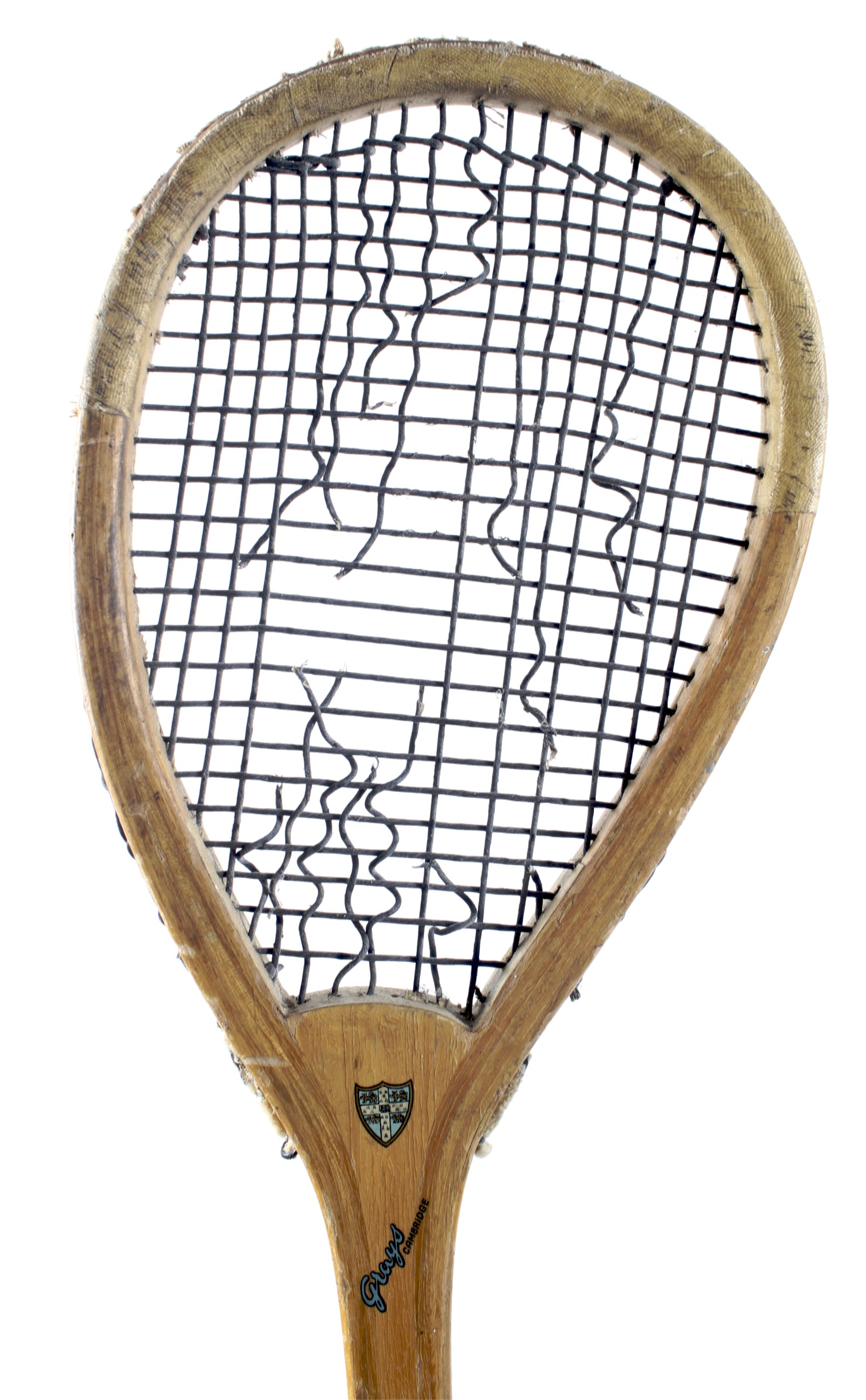 Three vintage tennis rackets, including a Grays "real" tennis racket and two Slazengers, - Image 2 of 2