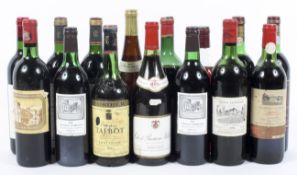 A selection of vintage wines including Chateau du Cru Beaucaillou 1972, Margaux 2003,