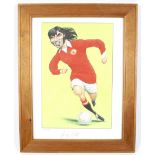 A George Best signed limited edition print, no.