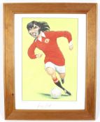 A George Best signed limited edition print, no.