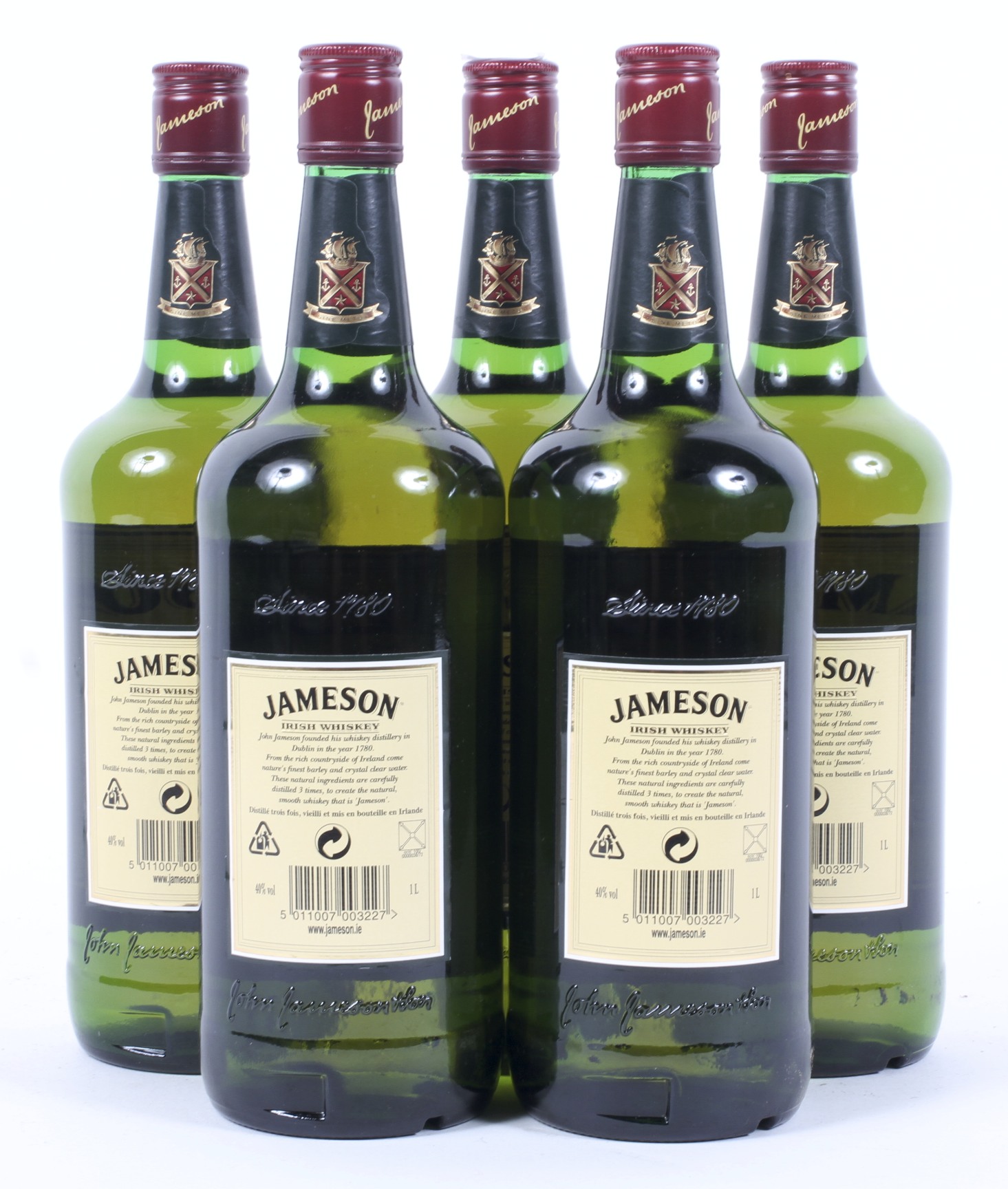 Jameson Triple Distilled Irish Whiskey, five bottles, - Image 2 of 2