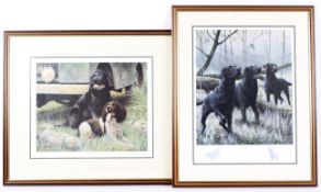 Two framed limited edition prints by Nigel Hemmings including: 'Rovers Return', with certificate,