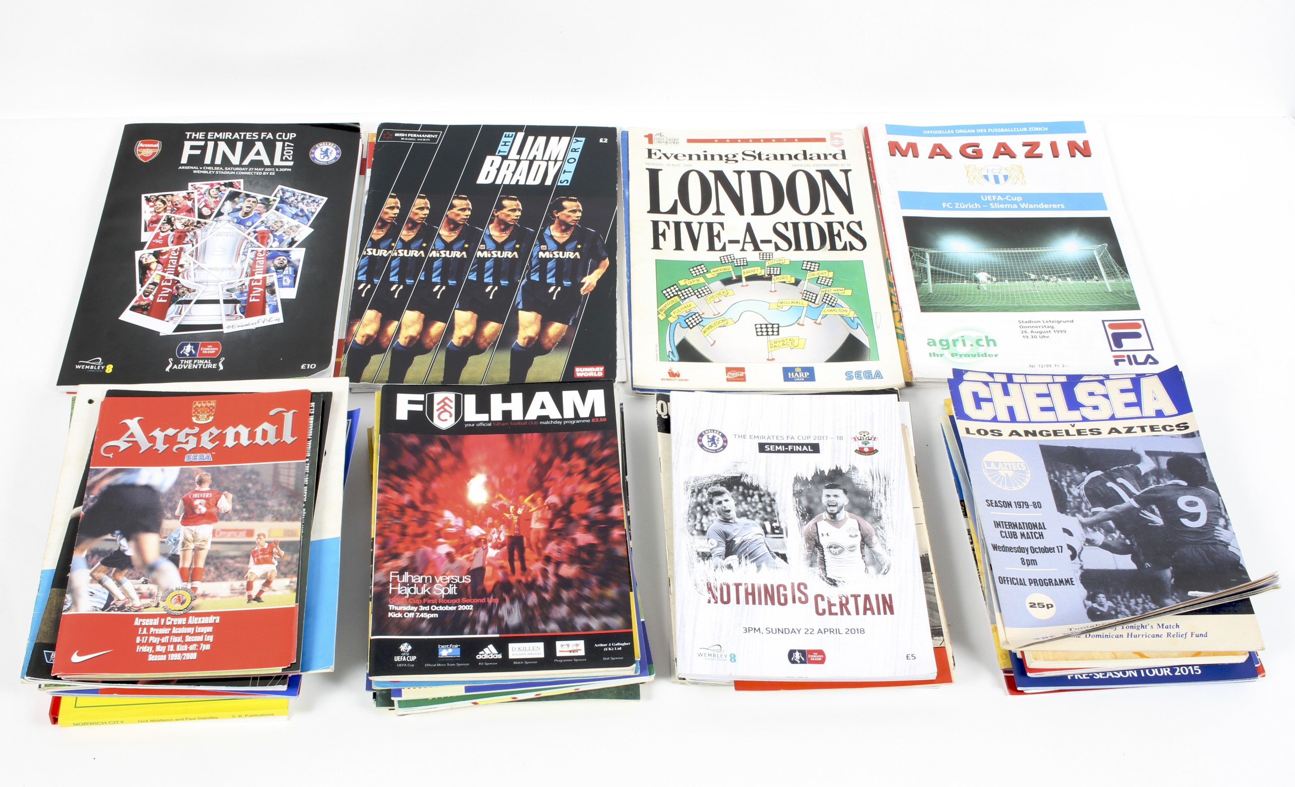 A box of Football Programmes, Specials, Cup Finals, Semi Finals, European etc,