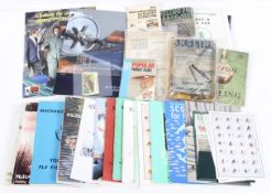 A box of assorted Fishing tackle catalogues, leaflets and angling ephemera from 1930s onwards,