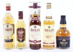 A bottle of Bell's Special Reserve, 70 cl., 40% Vol. and others