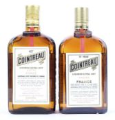 Two bottles of Cointreau, one 70 proof,