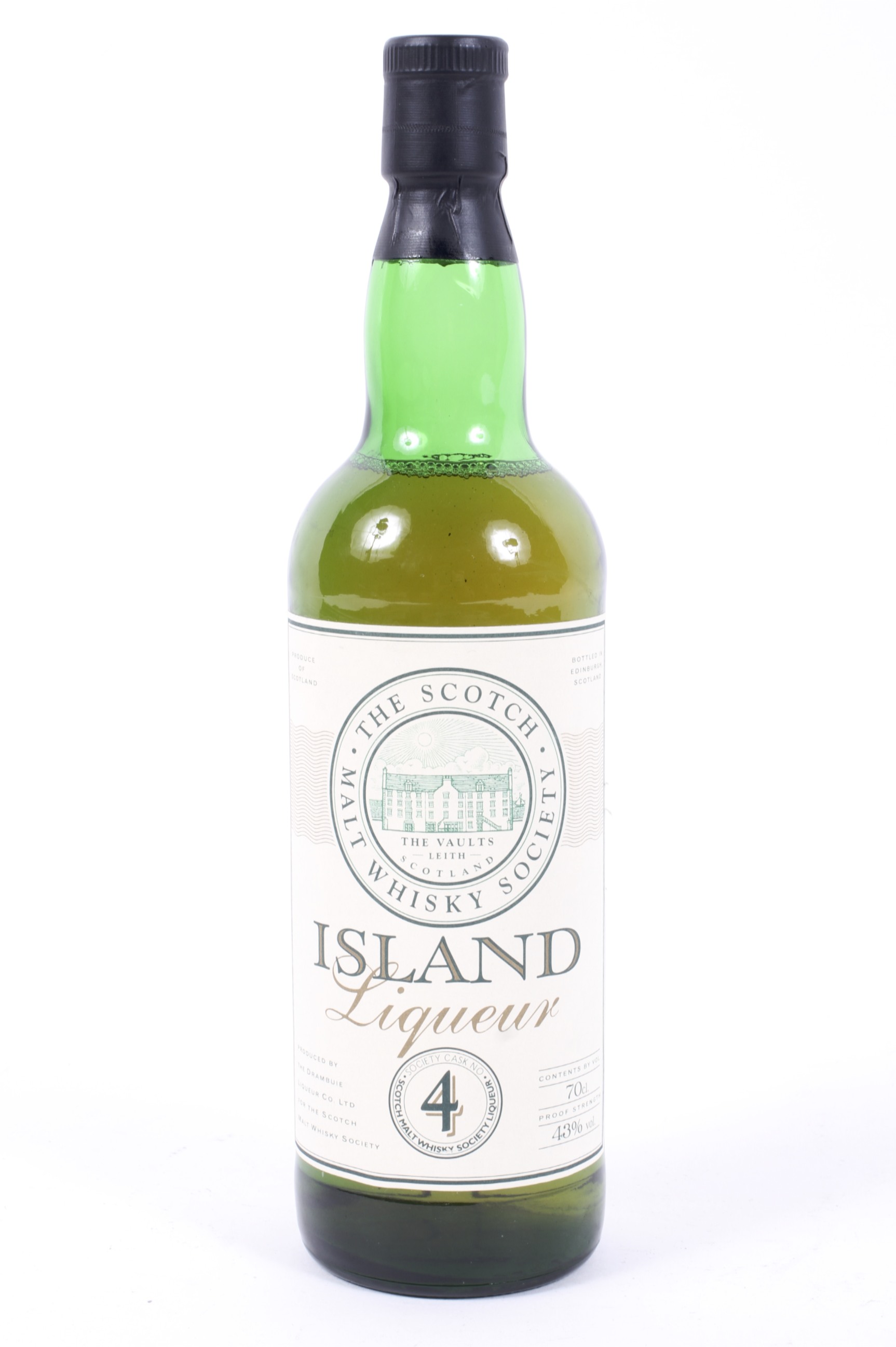 The Scotch Malt Whisky Society, Island Liqueur, cask 4, produced by the Drambuie Liqueuer Co.