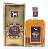 A bottle of Laird O' Logan De Luxe Scotch Whisky, by the White Horse Distillers Ltd, 1 Litre,