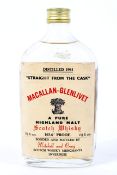 Macallan-Glenlivet, Highland Malt Scotch Whisky, bonded and bottled by Mitchell and Craig,