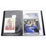 A sporting album containing a large collection of sporting autographs,