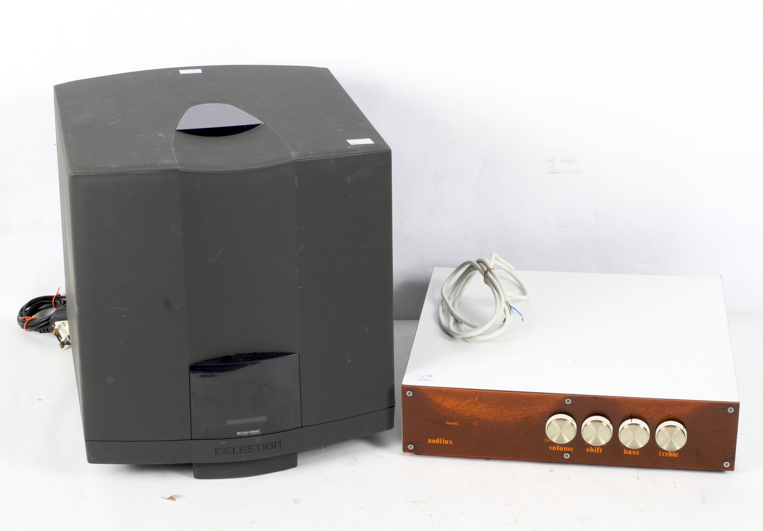 A Celestion subwoofer, serial no. G13824