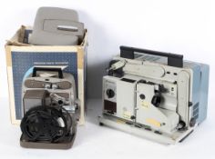 Two vintage reel to reel projectors, com