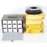 Six Kodak carousels, five boxed, togethe