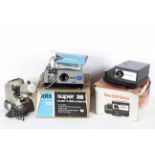 Three vintage slide projectors, comprisi