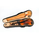 A Chinese Sky lark violin and bow,