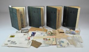 A group of four Stamp albums, covering the world,