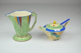 A Royal Doulton "Gaylee" pattern Art Deco teapot, D 5305, Rd no 782999,
