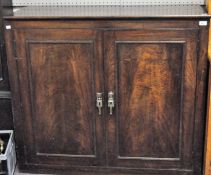 A 19th century mahogany two door cabinet,