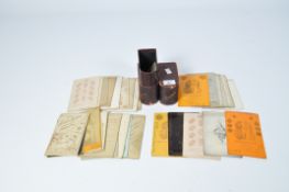 A box of late 19th century portrait photographs,