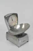 A vintage chrome set of shop counter scales by Equinox, 6kg max,