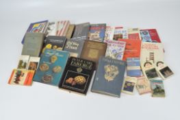 Two boxes of antique reference books, including Old Ship Prints,