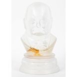 A limited Edition Webb Corbett Ltd crystal bust of Winston Churchill, modelled by Eric Griffiths,