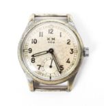 A KM marked Alpina wristwatch, Serial 336681,